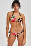 Wild & Free Sofia Brown Leopard Print Loop Tie Bikini Bottom - Women - Pineapple Clothing