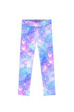 Wizard Lucy Blue Colorful Galaxy Cute Printed Leggings - Mommy and Me - Pineapple Clothing