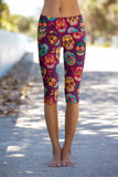 faBOOlous Ellie Purple Performance Yoga Capri Leggings - Women - Pineapple Clothing