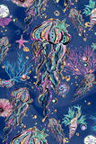 Jellyfish Ellie Blue Performance Yoga Capri Leggings - Women - Pineapple Clothing